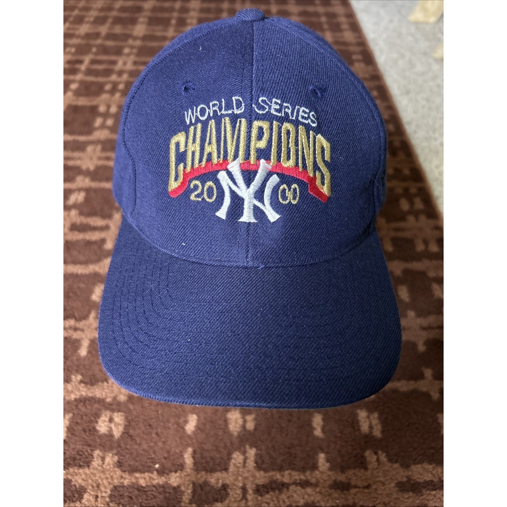 New‎ York Yankees World Series Champions 2000 Hat Adjustable Back Acrylic/Wool